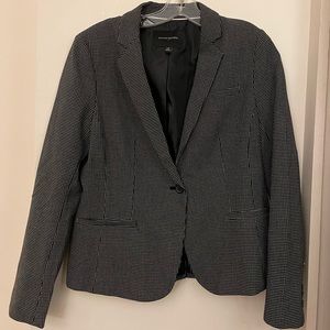 2pc Suit Women’s Grey Black White Ryan Suit Blazer 6P Pants 4P BANANA REPUBLIC